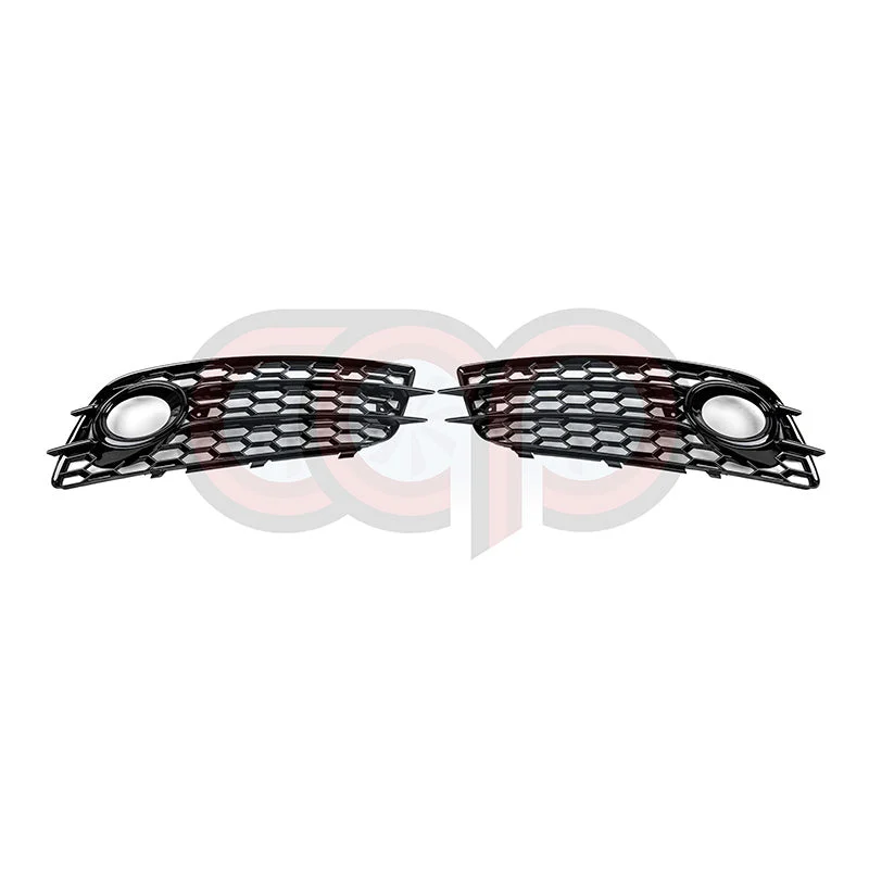 2009-2012 Audi RS4 Honeycomb Fog Grilles | B8 Audi A4 S-Line/S4