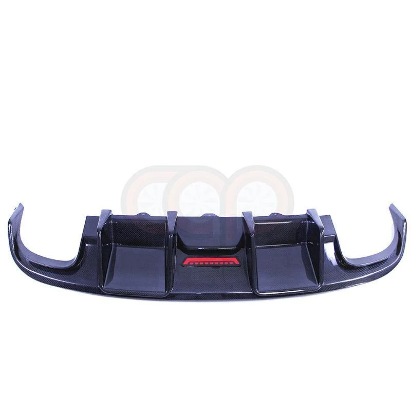 2010-2012 B8 Audi A4/S4 - CAP Carbon Fiber Diffuser With LED Brake Light - V1