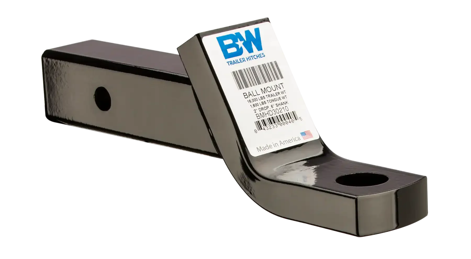 B&W Trailer Hitches BMHD30210 - Heavy Duty Ball Mount, 2 drop, 2-1/2x6 Shank