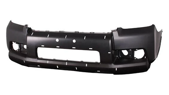 Bumper Front Toyota 4Runner 2010 Black With Fog Lamp Hole With Moulding , TO1000365B - Hunt Parts