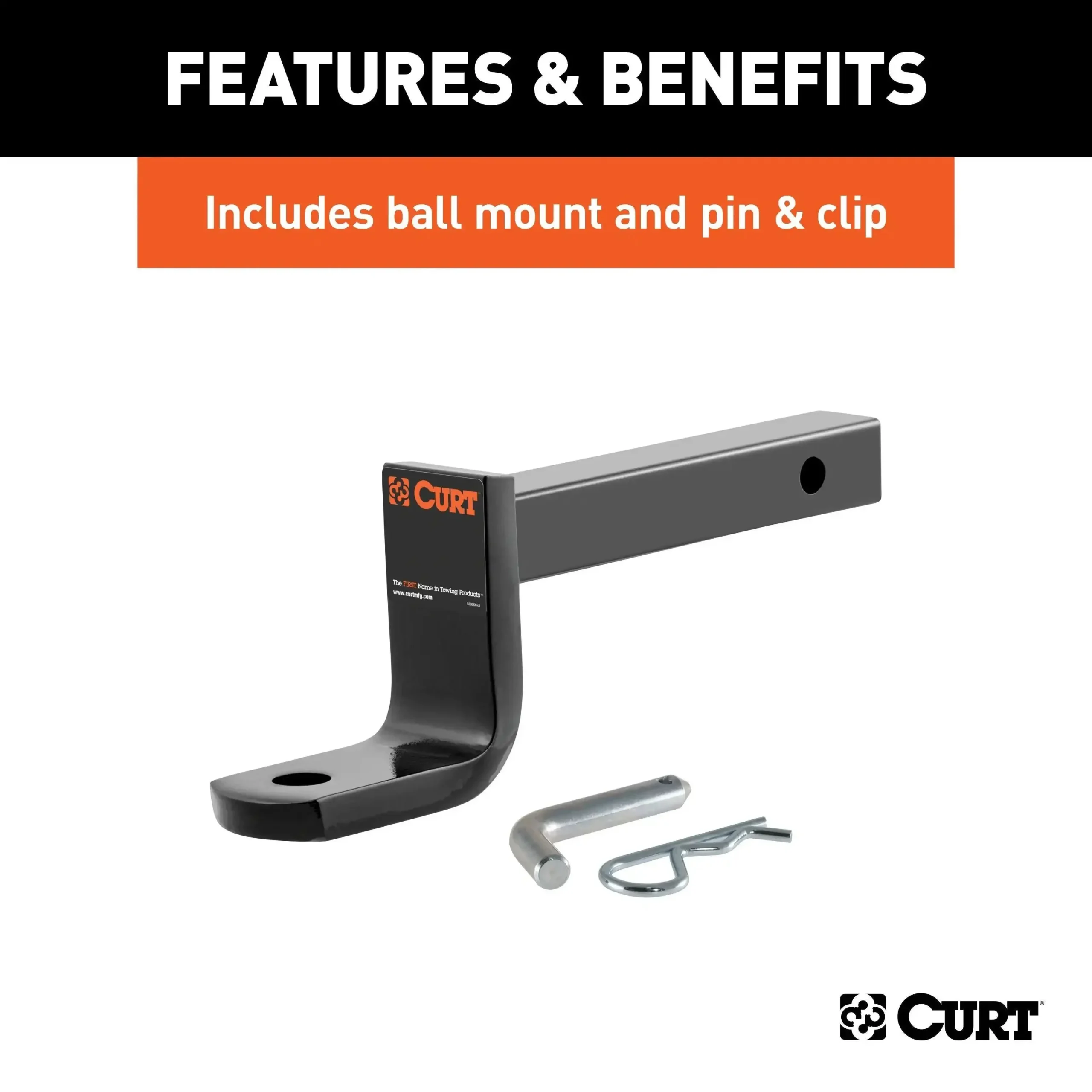 CURT 110063 - Class 1 Trailer Hitch 1-1/4in. Ball Mount Select Dodge Caliber