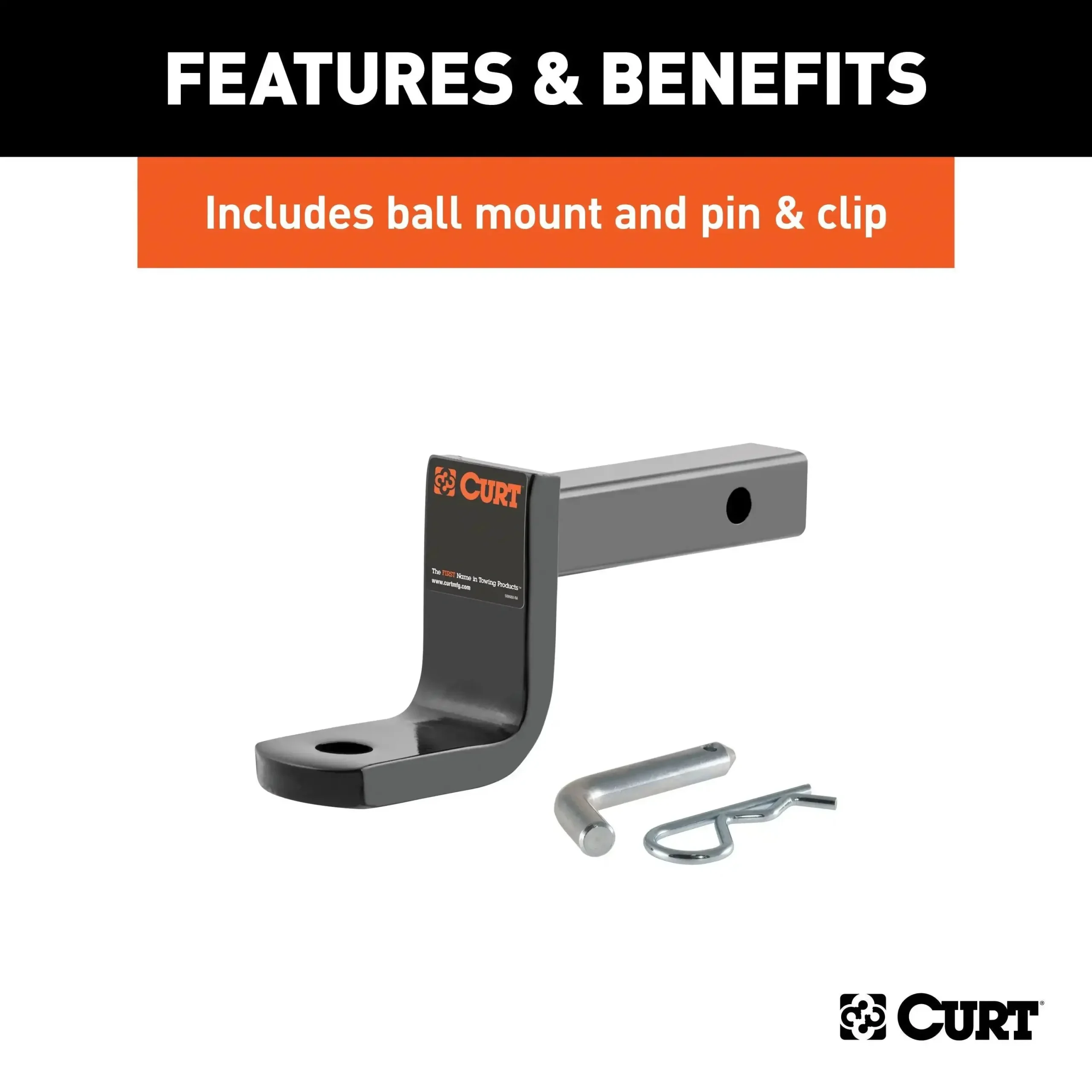 CURT 111283 - Class 1 Trailer Hitch 1-1/4in. Ball Mount Select Suzuki Sidekick Geo Tracker