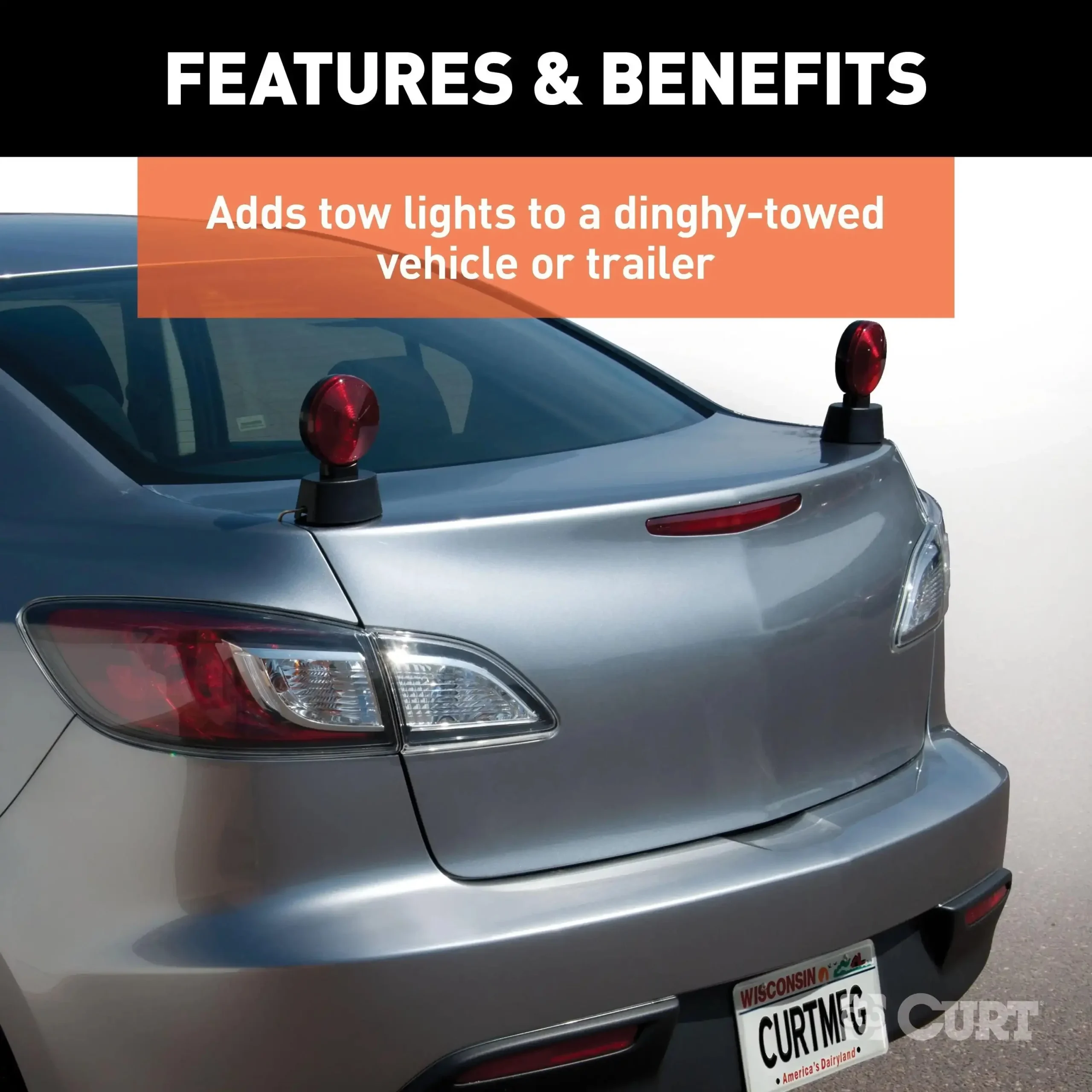 CURT 53200 - Magnetic Tow Lights