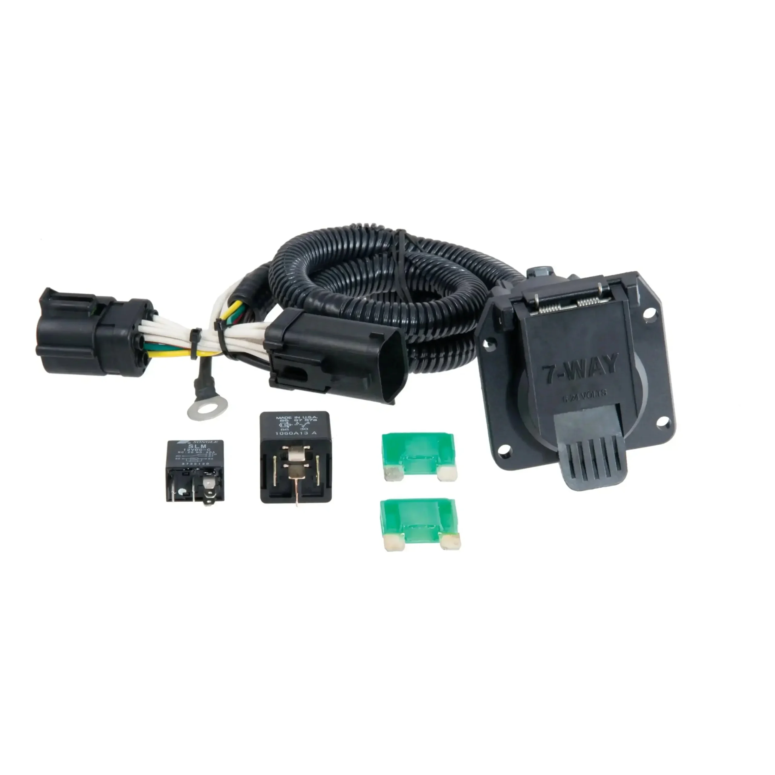 CURT 55242 - Custom Wiring Harness 7-Way RV Blade Output Select Ford F-150 Heritage F-250