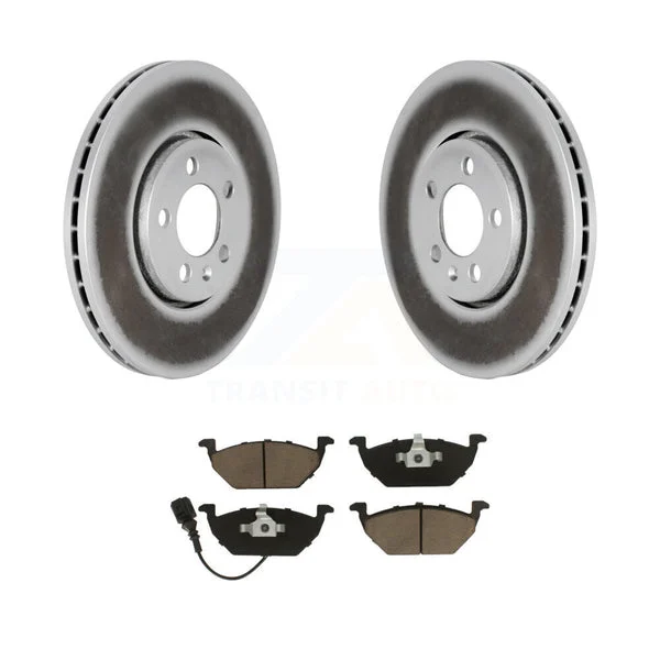 [Front] 2000-2001 Volkswagen Golf 2.0L Premium Coated Rotors & Ceramic Pads Brake Kit For Max Braking