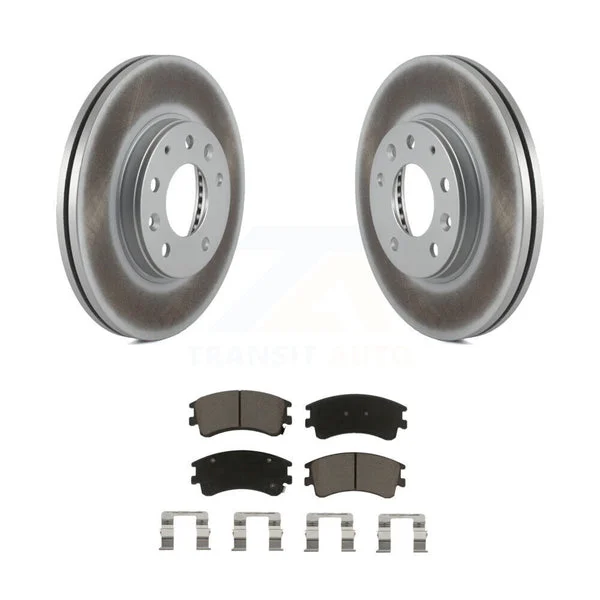 [Front] 2003-2005 Mazda 6 Premium Coated Rotors & Ceramic Pads Brake Kit For Max Braking