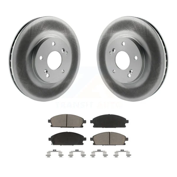 [Front] 2003-2006 Acura MDX Premium Coated Rotors & Ceramic Pads Brake Kit For Max Braking