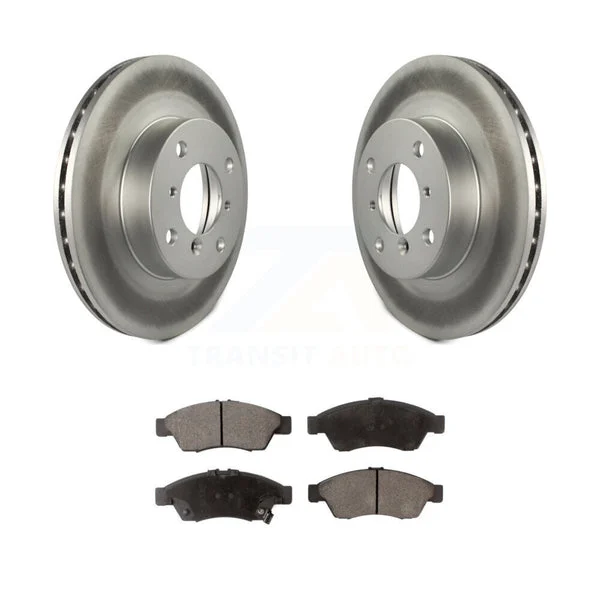 [Front] 2006-2007 Suzuki Aerio Premium Coated Rotors & Ceramic Pads Brake Kit For Max Braking
