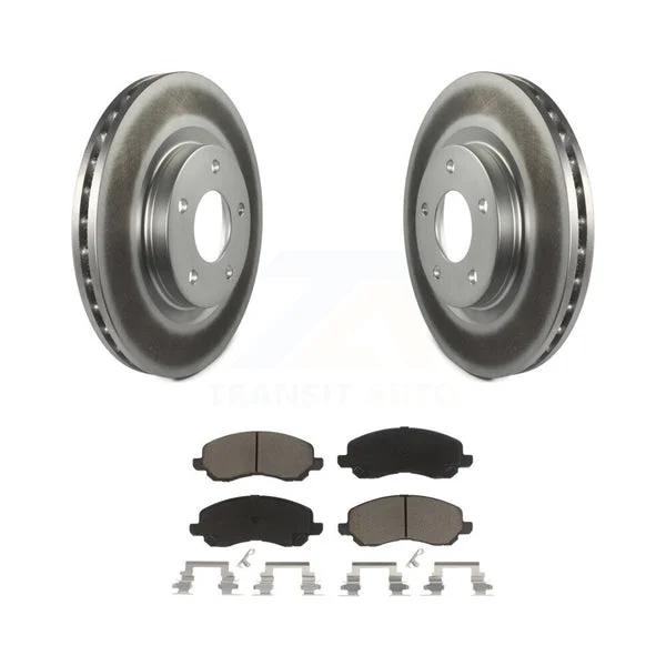 Front Coat Brake Rotor Ceramic Pad Kit For Jeep Dodge Patriot Mitsubishi Compass