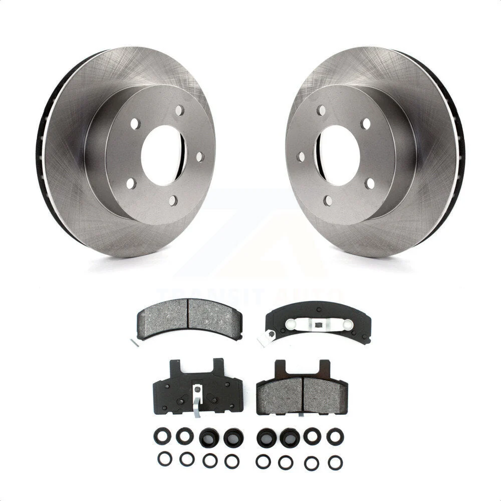 Front Disc Brake Rotors And Semi-Metallic Pads Kit For 1990-2002 Chevrolet Astro GMC Safari AWD K8S-100004