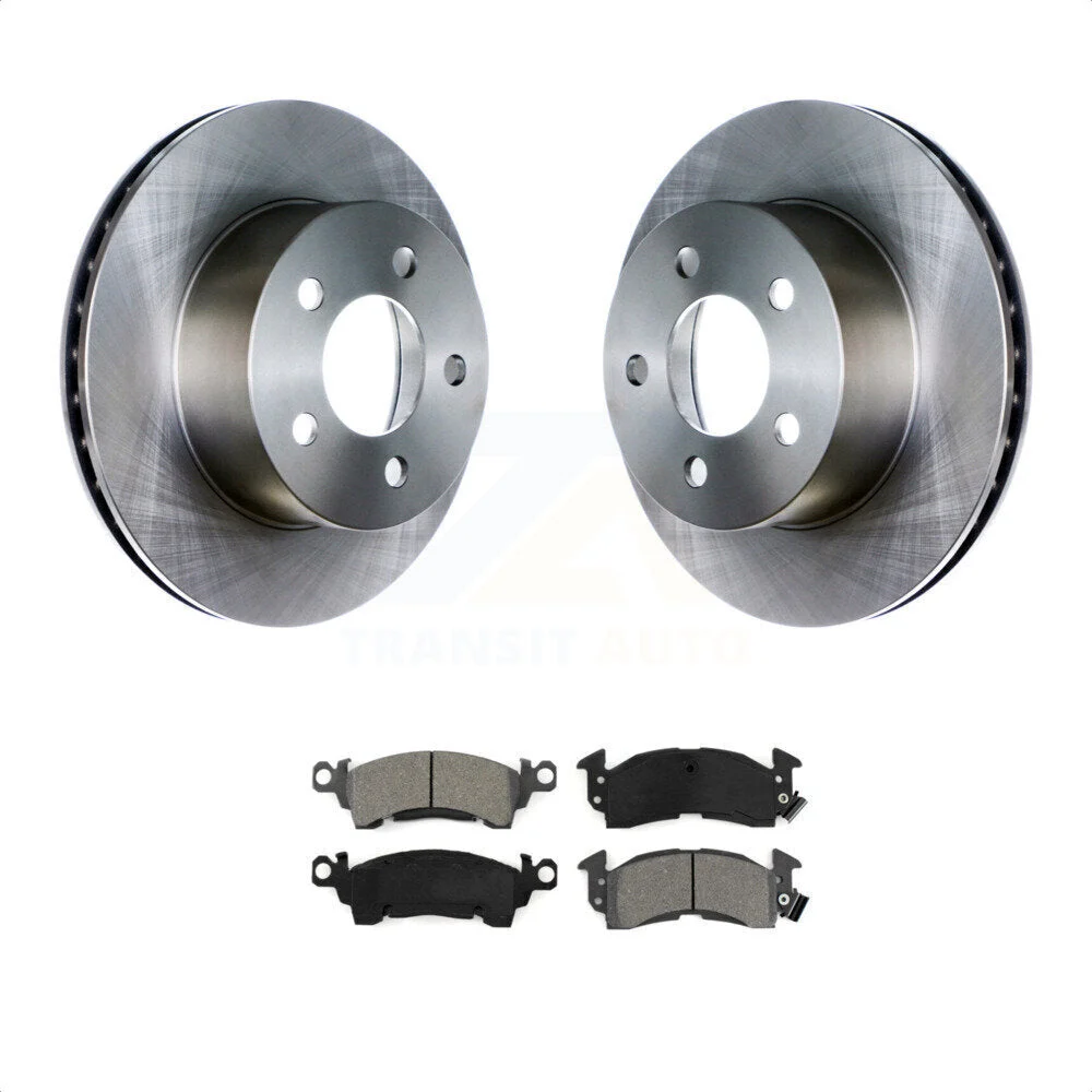 Front Disc Brake Rotors And Semi-Metallic Pads Kit For 1991 Jeep Grand Wagoneer 3.203" Overall Height K8S-100182