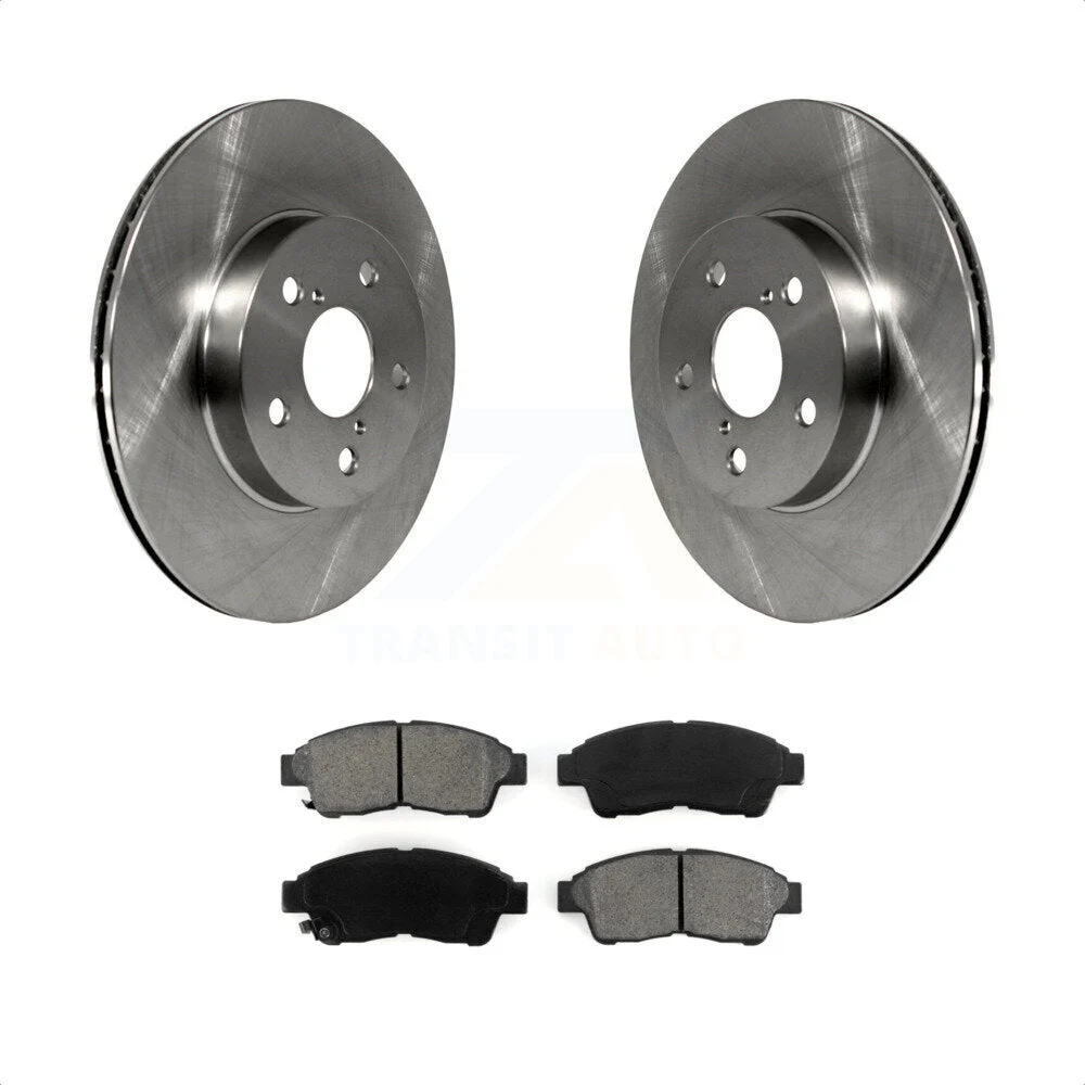 Front Disc Brake Rotors And Semi-Metallic Pads Kit For 1996-2000 Toyota RAV4 K8S-100302