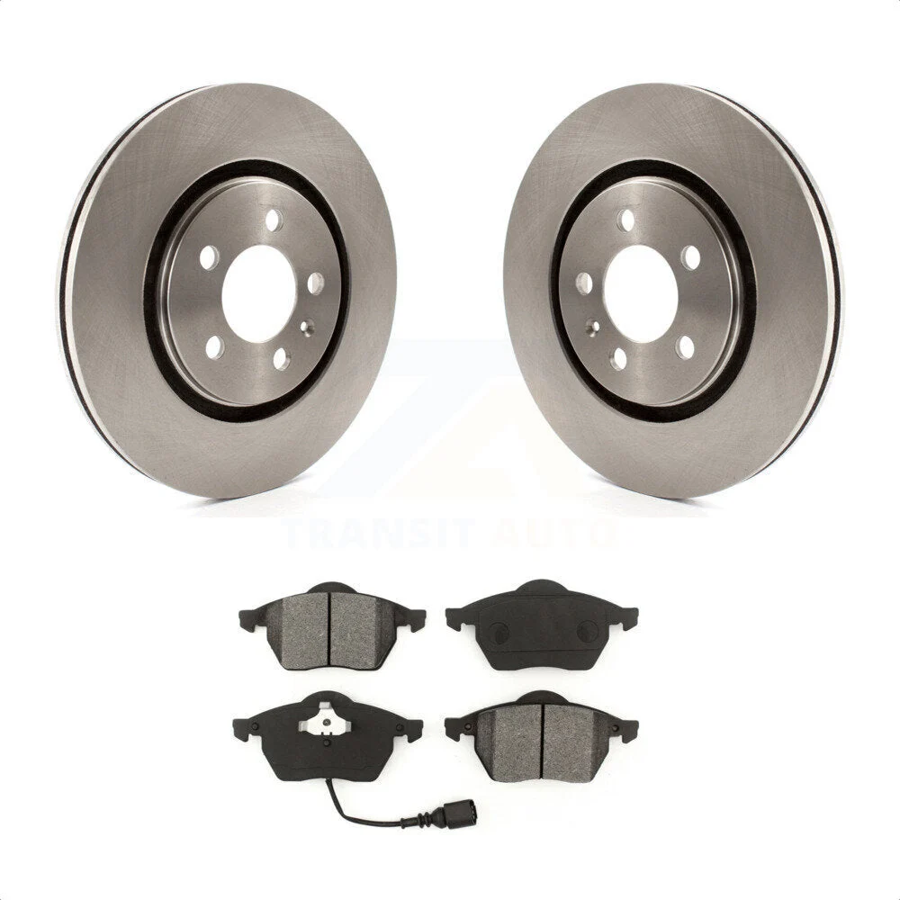 Front Disc Brake Rotors And Semi-Metallic Pads Kit For 1996 Volkswagen Passat 2.8L K8S-100282