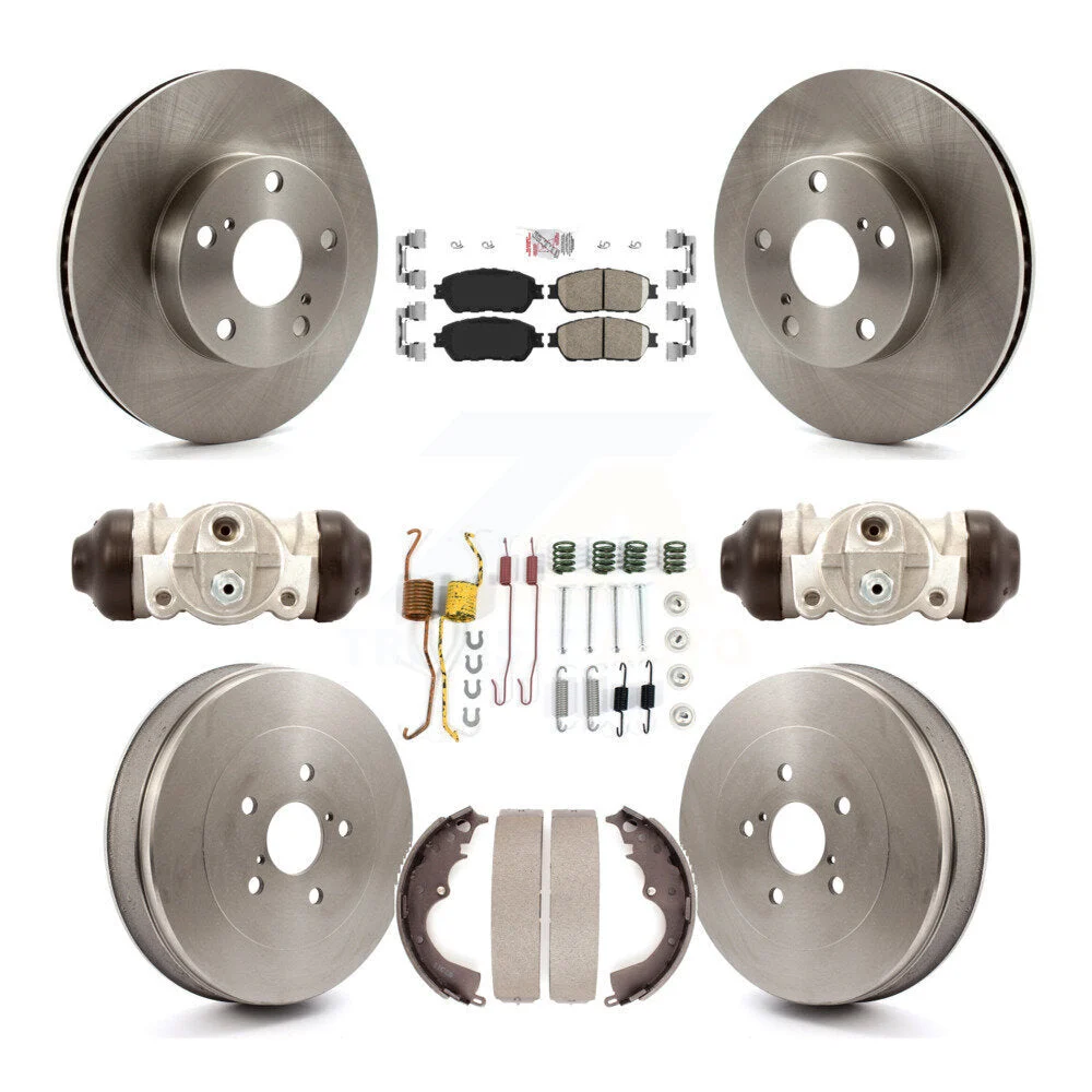 Front Rear Disc Brake Rotor/Ceramic Pads/Drum Kit 2005-2015 Toyota Tacoma K8APA-7105690