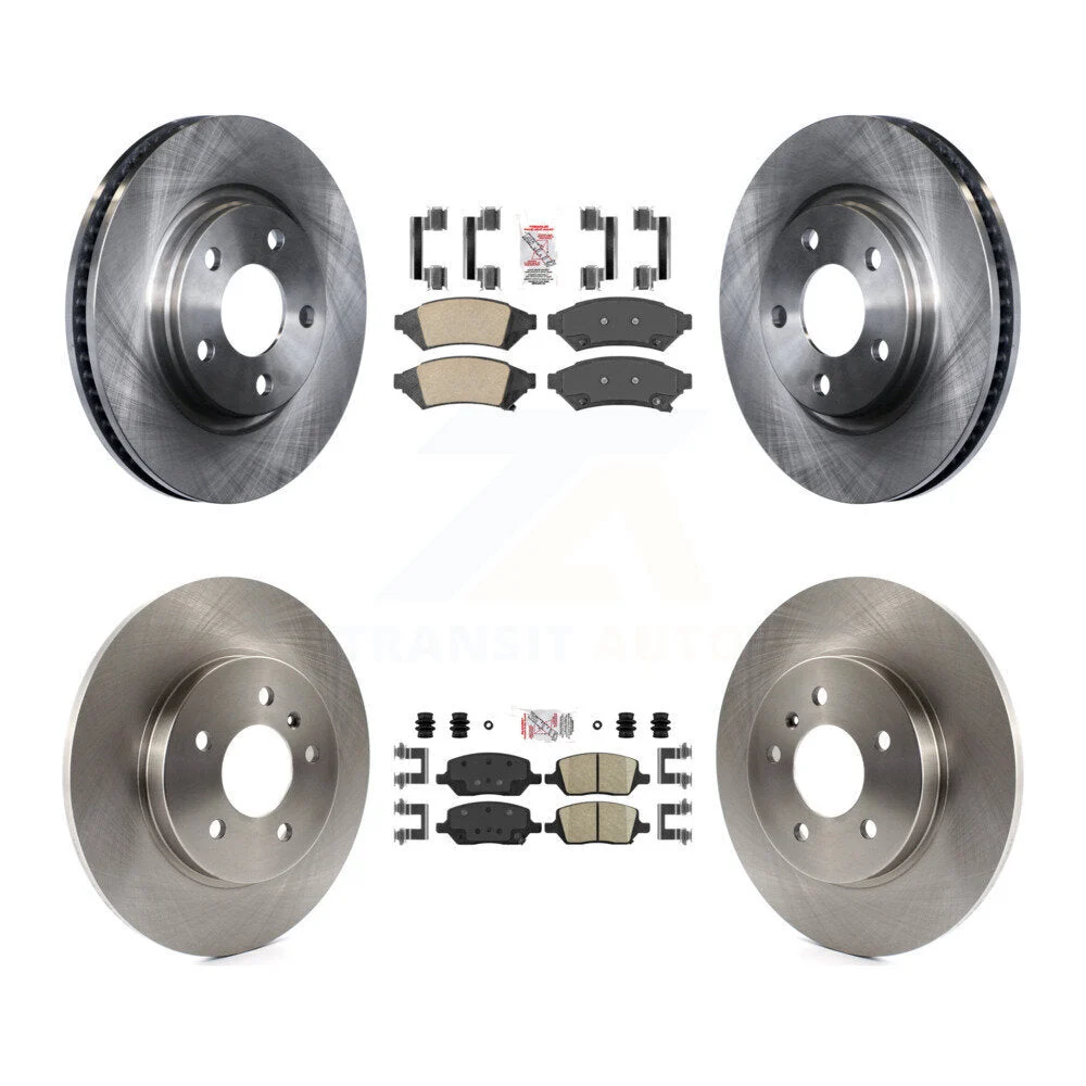 Front Rear Disc Brake Rotor & Ceramic Pads Kit 2005 Buick Terraza & Chevrolet Uplander & Saturn Relay K8APA-7101319