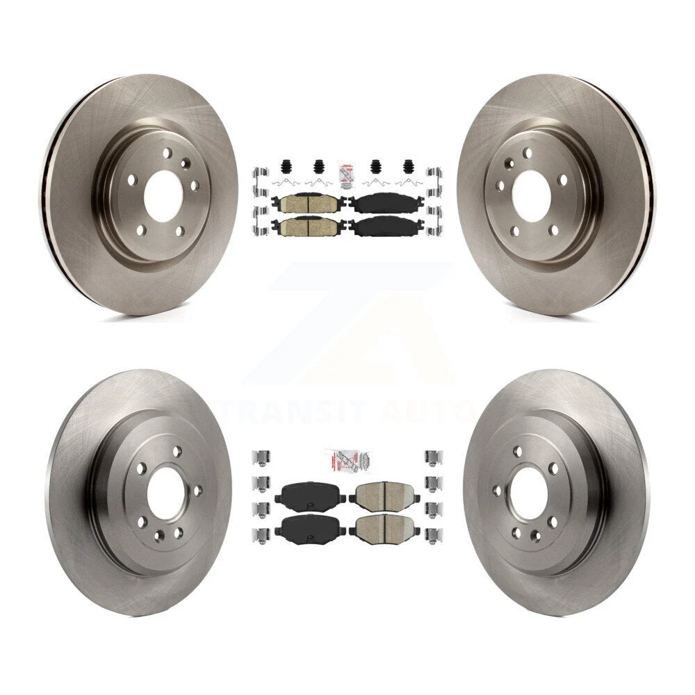 Front Rear Disc Brake Rotor & Ceramic Pads Kit 2009-2019 Ford Explorer Flex Taurus & Lincoln MKS MKT K8APA-7101476