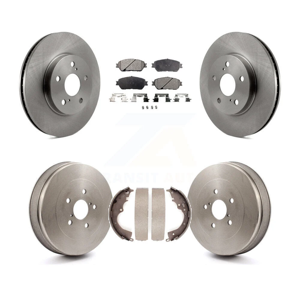 Front Rear Disc Brake Rotor/Semi-Metallic Pads/Drum Kit 2004-2010 Toyota Sienna K8SPA-7102245