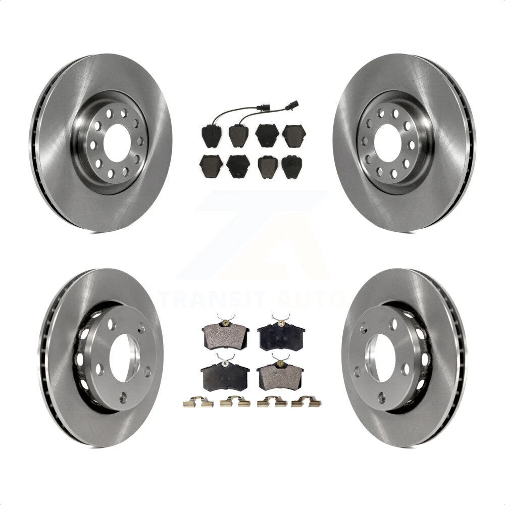 Front Rear Disc Brake Rotors And Semi-Metallic Pads Kit For 2000-2001 Audi S4 K8F-101109