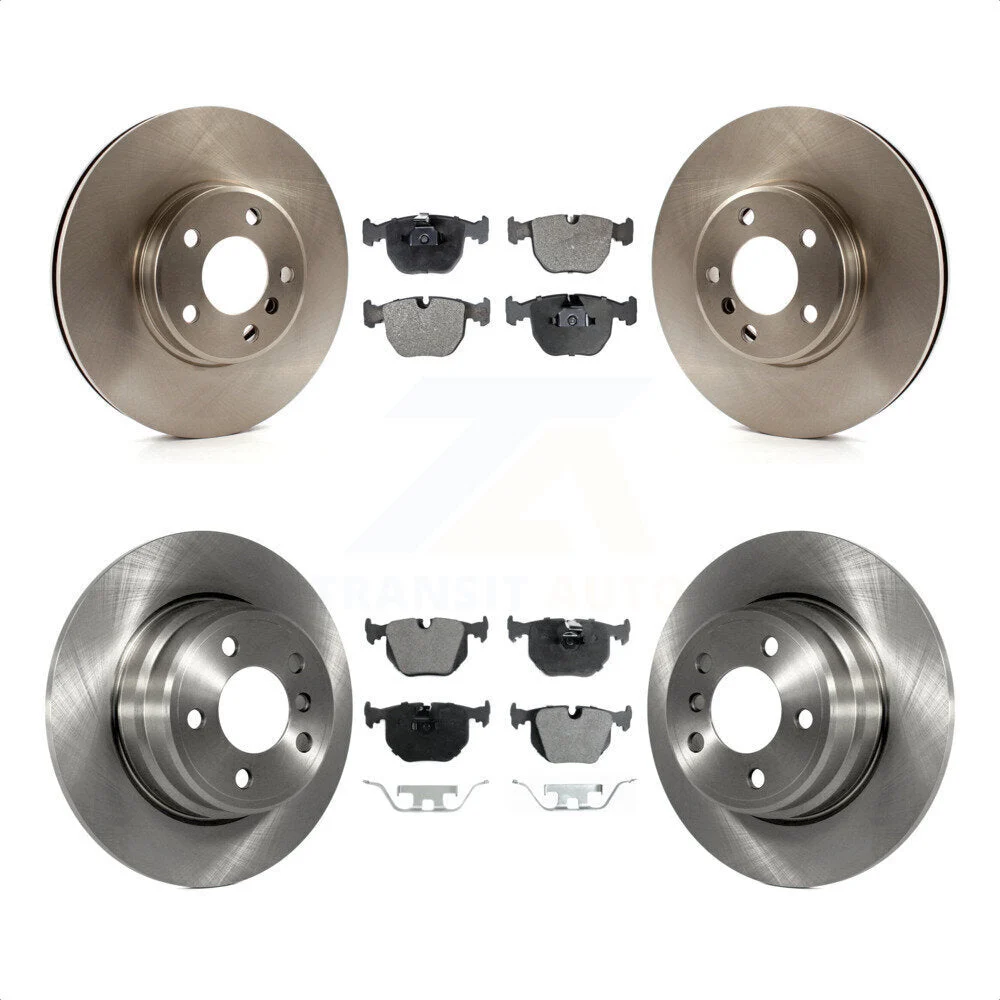 Front Rear Disc Brake Rotors And Semi-Metallic Pads Kit For BMW X5 K8F-101106