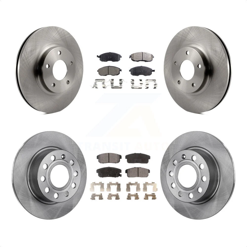 Front Rear Disc Brake Rotors And Semi-Metallic Pads Kit For Nissan Maxima Infiniti I35 INFINITI K8F-101121