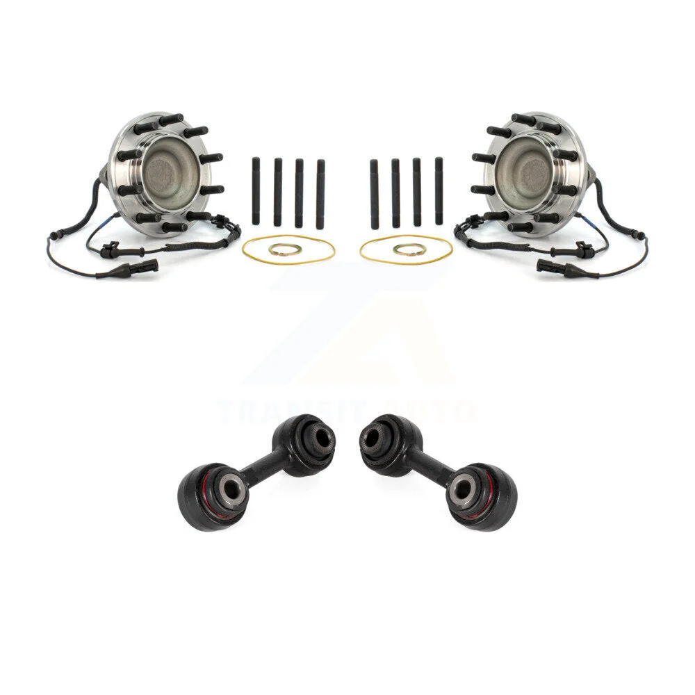 Front Wheel Bearing Hub Assembly/End Link Kit 2008-2010 Ford F-450 Super Duty F-550 Super Duty F-250 Super Duty F-350 Super Duty