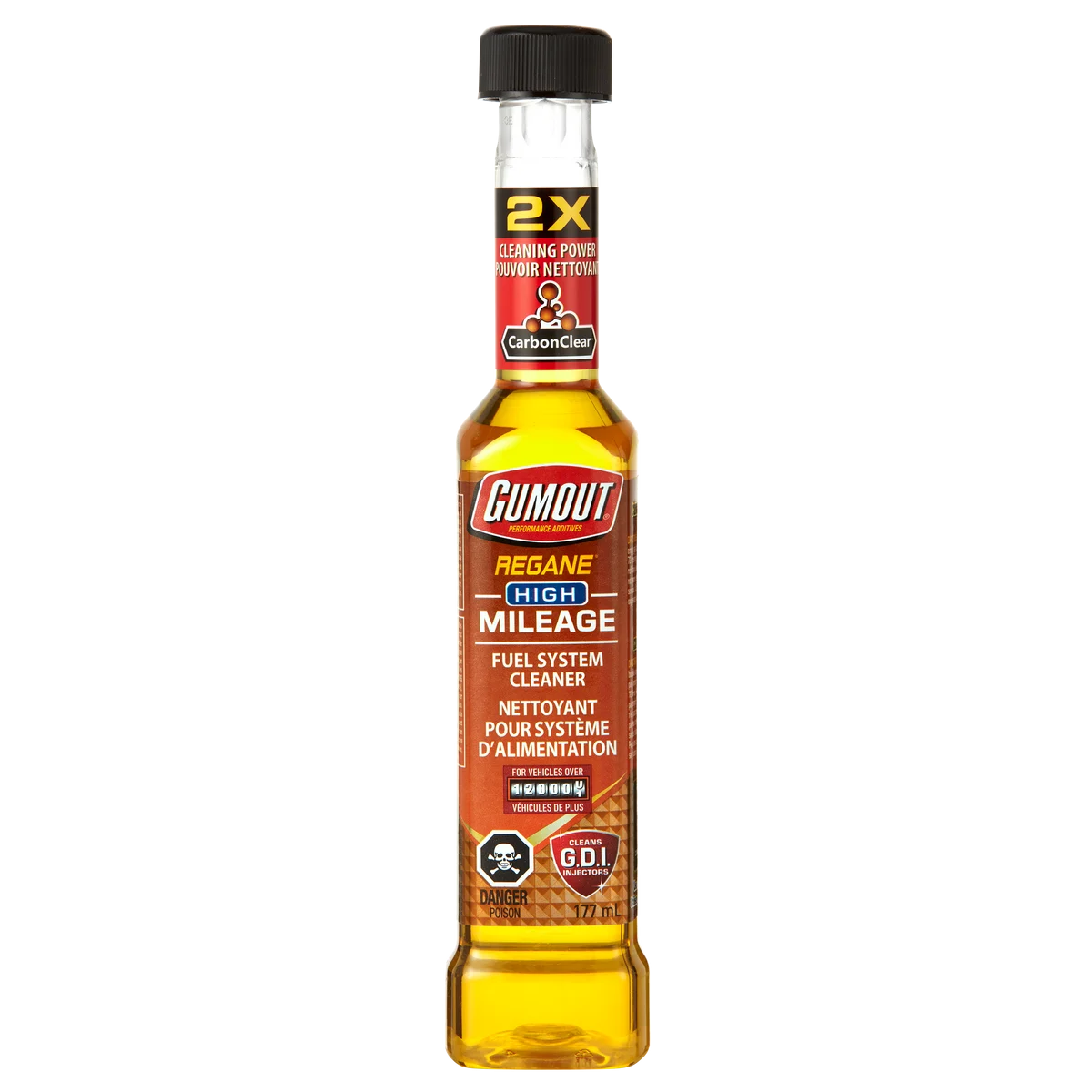 Gumout Regane High Mileage Complete Fuel System Cleaner, 177mL