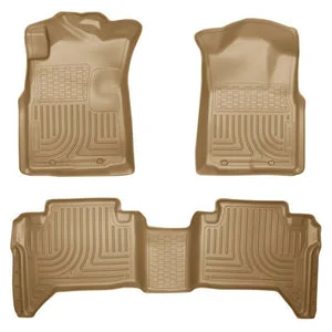 Husky Liners 05-13 Toyota Tacoma WeatherBeater Combo Tan Floor Liners