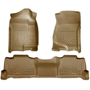 Husky Liners 07-13 GM Escalade ESV/Avalanche/Suburban WeatherBeater Tan Front/2nd Row Floor Liners