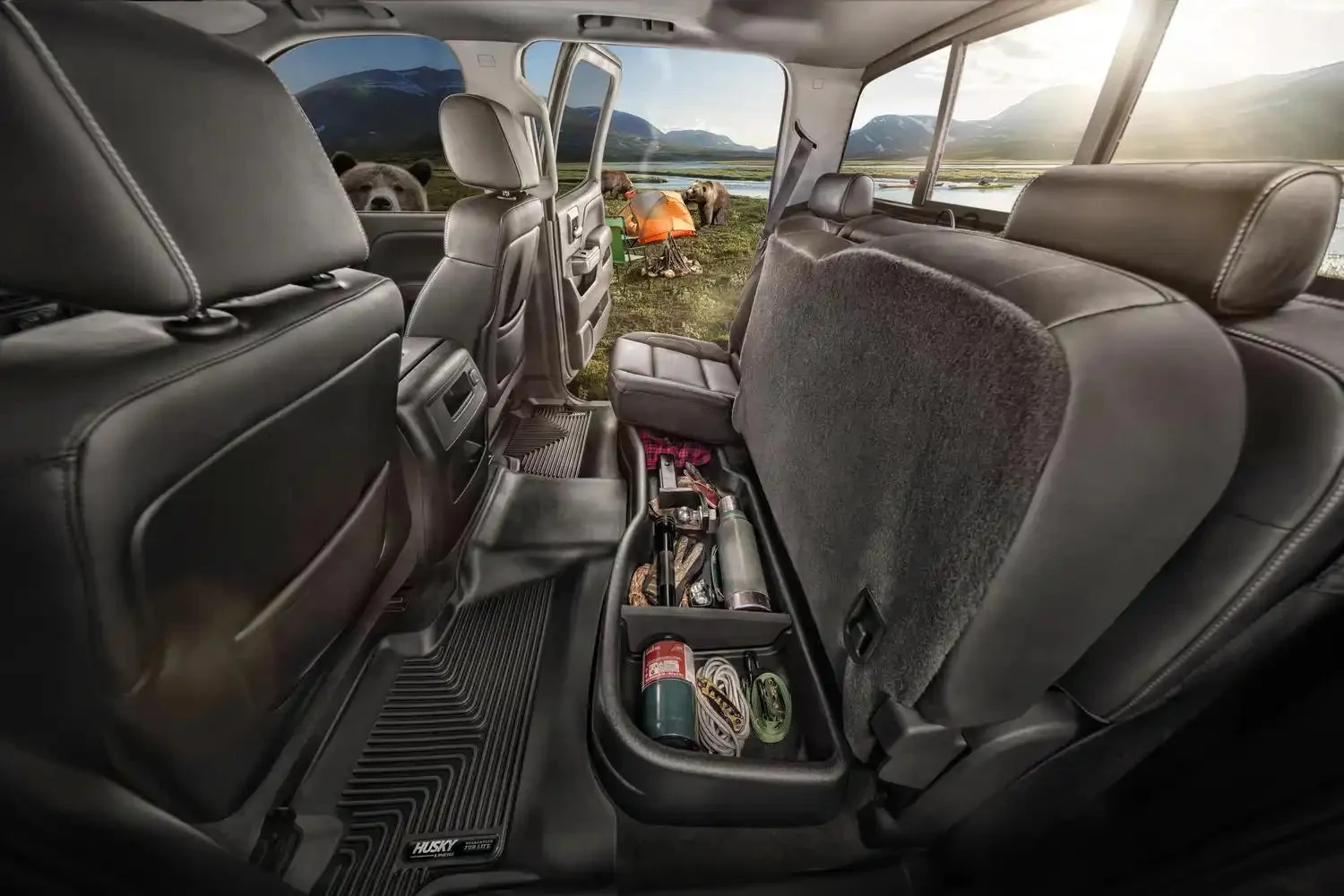 Husky Liners 09511 - Gearbox Storage Systems Under Seat Box forToyota Tundra