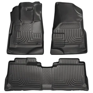 Husky Liners 10-12 Cadillac SRX WeatherBeater Combo Black Floor Liners (One Piece for 2nd Seat)
