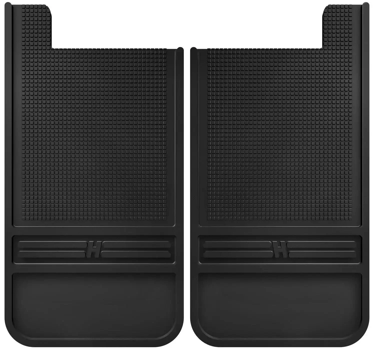 Husky Liners 55100 - MudDog Mud Flaps Rubber Rear 12IN w/o Weight for Dodge,W100,W200,W300,Ram