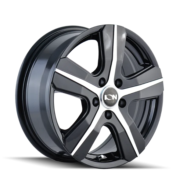 ION Alloy 101 16X6.5 5X108 50mm Black And Machined