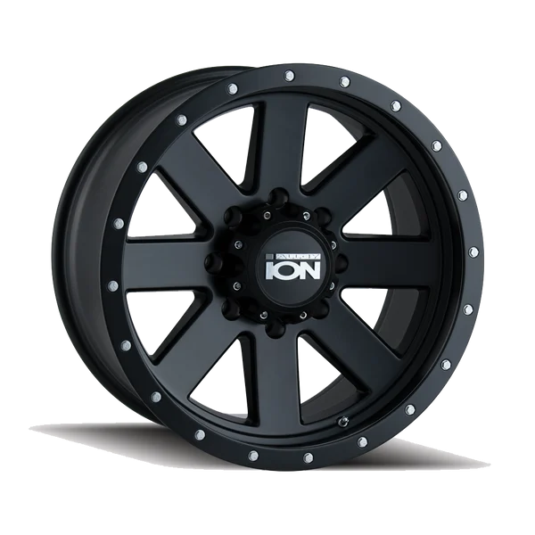 ION Alloy 134 20X10 8X170 -19mm Matte Black With Black Beadlock