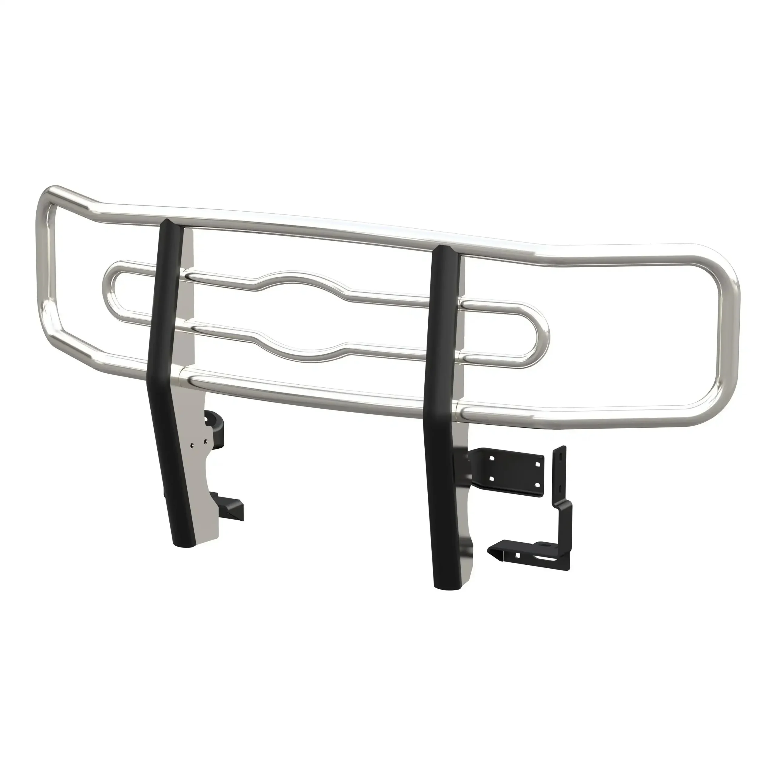 LUVERNE 202175-331334 - Chrome Steel 2 Tubular Grille Guard, Select Ram 4500, 5500