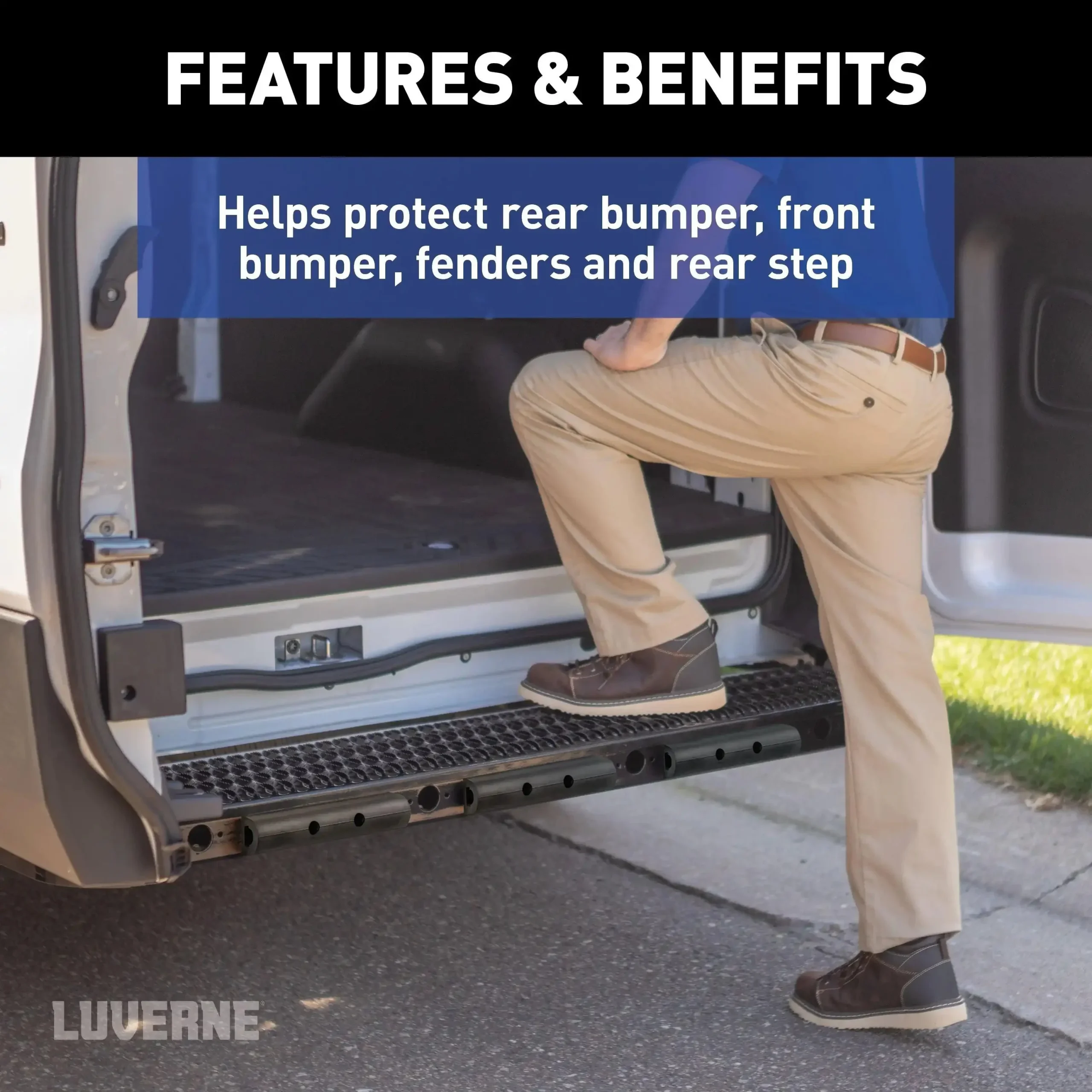 LUVERNE 2090615-3 - 10 Universal Rubber Bumper Strips (3-Pack)