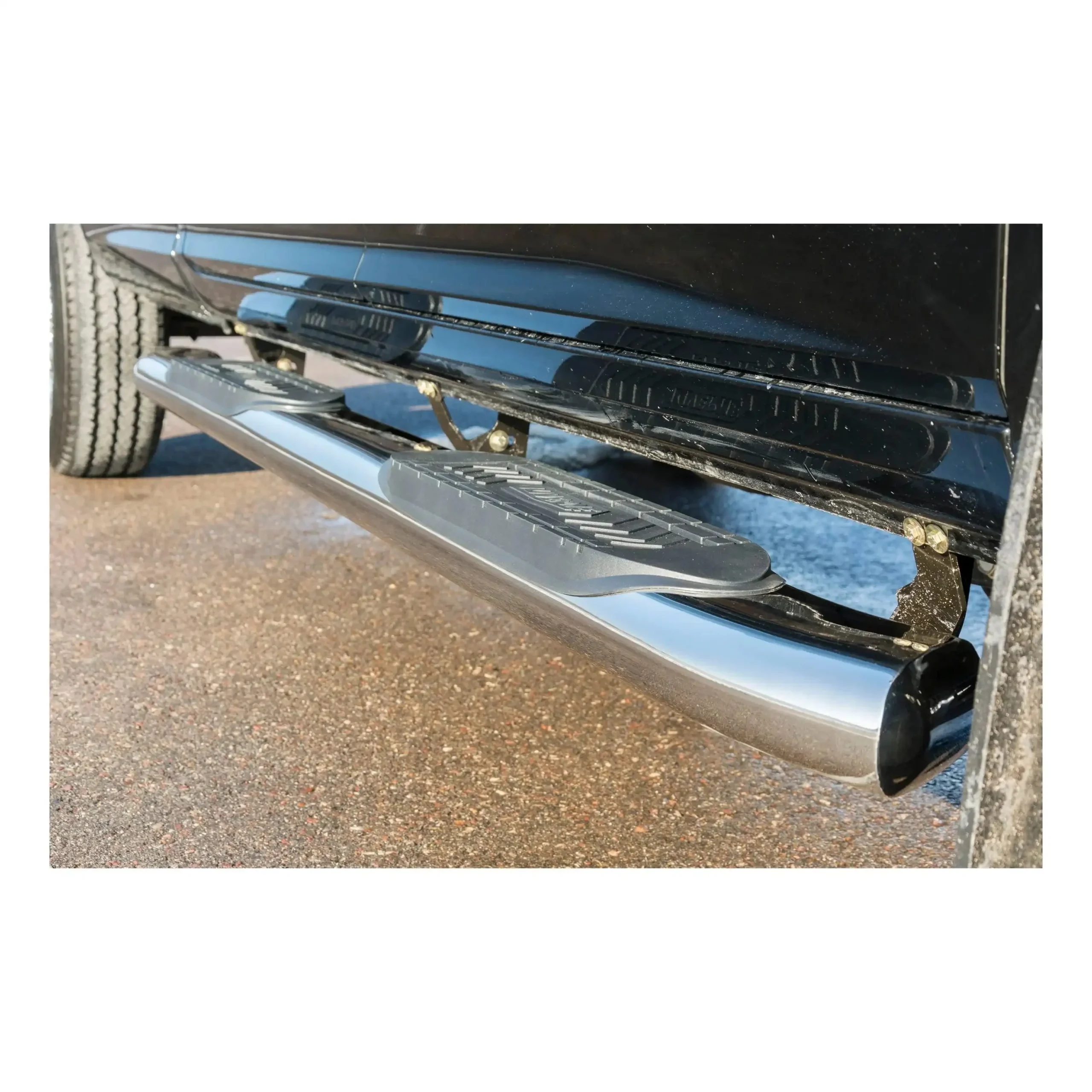 LUVERNE 249923 - 6 Inch Nerf Bars (Oval Tubular Polished Stainless Steel) 1 Pair