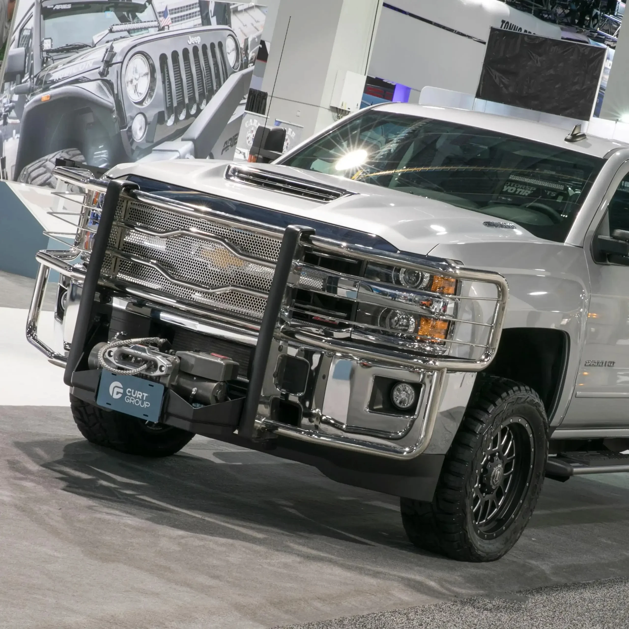 LUVERNE 310713-321640 - Prowler Max Polished Stainless Grille Guard, Select GMC Sierra 1500