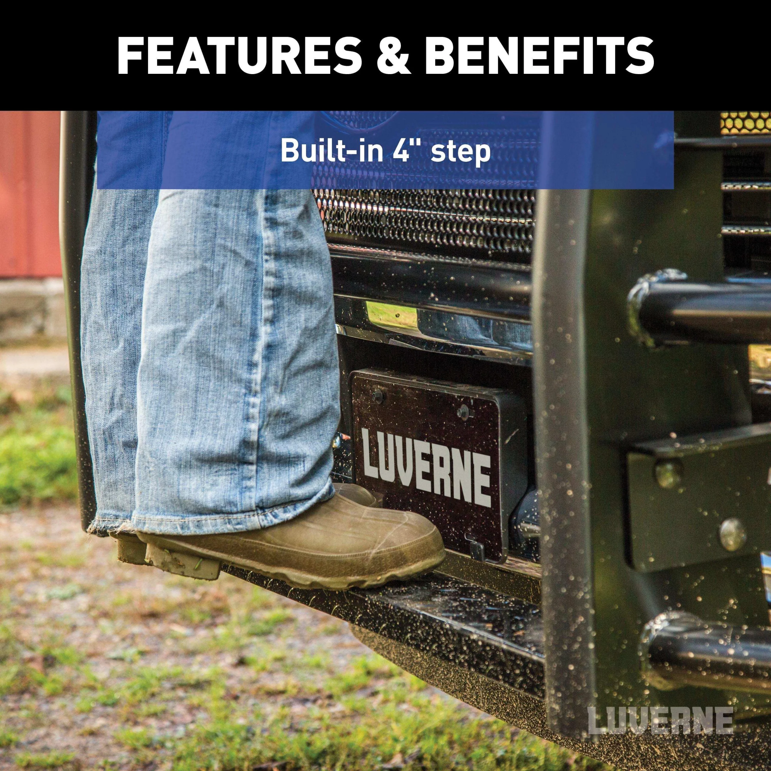 LUVERNE 321800 - Prowler Max Black Steel Grille Guard, Select Ford F-150