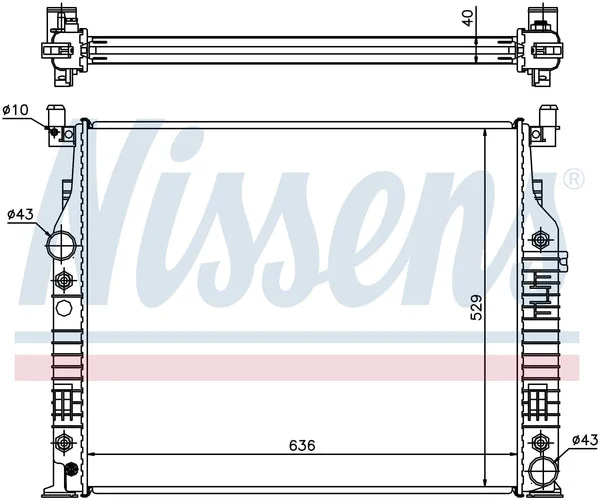 New Radiator Nissens-62576A