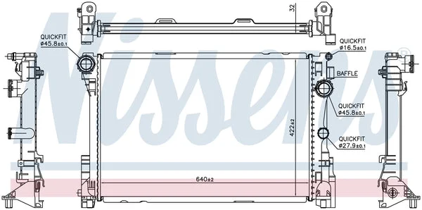 New Radiator Nissens-67167